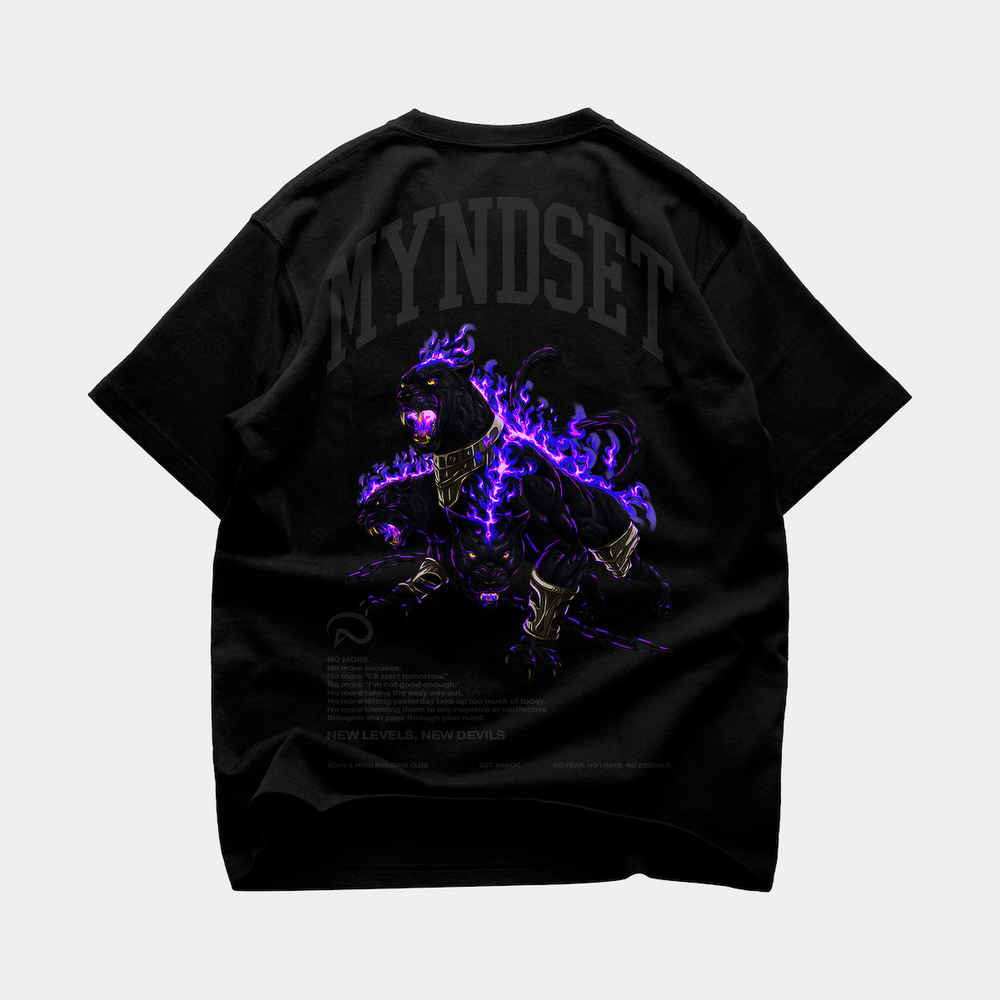 3 HEADED PANTHER OVERSIZE T-SHIRT