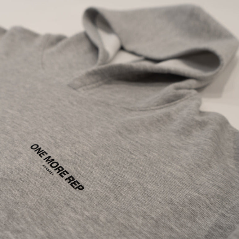 
                  
                    Load image into Gallery viewer, ONE MORE REP HOODIE IN HEATHER GRAY
                  
                