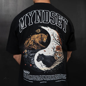 
                  
                    Load image into Gallery viewer, YINYANG HEAVEN &amp;amp; EARTH OVERSIZE T-SHIRT IN BLACK
                  
                