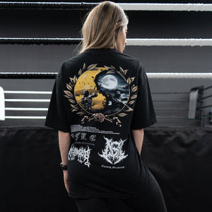
                  
                    Load image into Gallery viewer, YIN YANG LIGHT &amp;amp; DARKNESS OVERSIZE T-SHIRT IN BLACK
                  
                