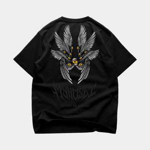 
                  
                    Load image into Gallery viewer, BLACK SERAPHIM OVERSIZE T-SHIRT
                  
                