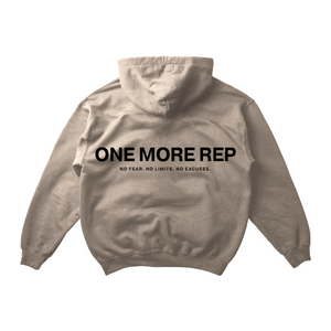 
                  
                    Load image into Gallery viewer, ONE MORE REP HOODIE IN CREAM
                  
                