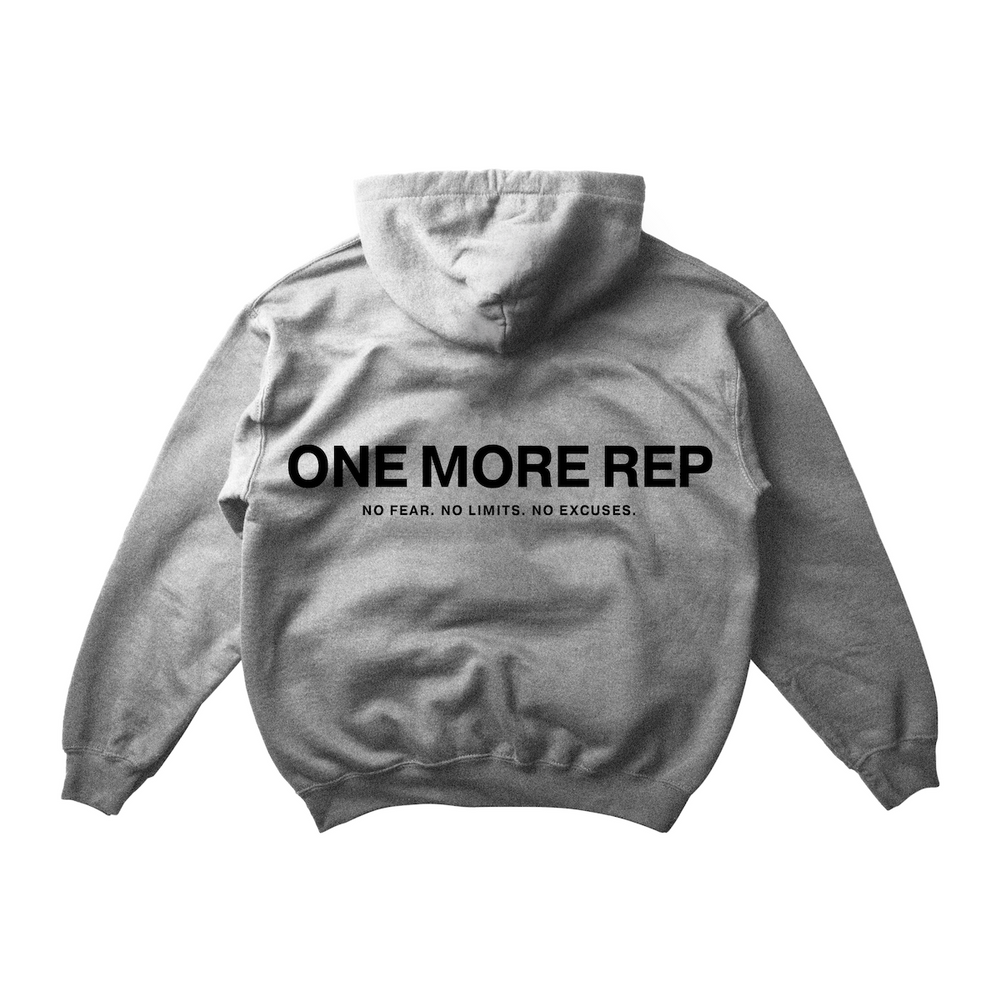 ONE MORE REP HOODIE IN HEATHER GRAY