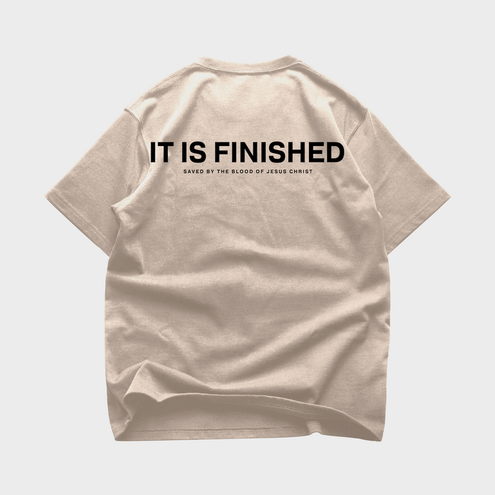 IT IS FINISHED OVERSIZE T-SHIRT IN BEIGE