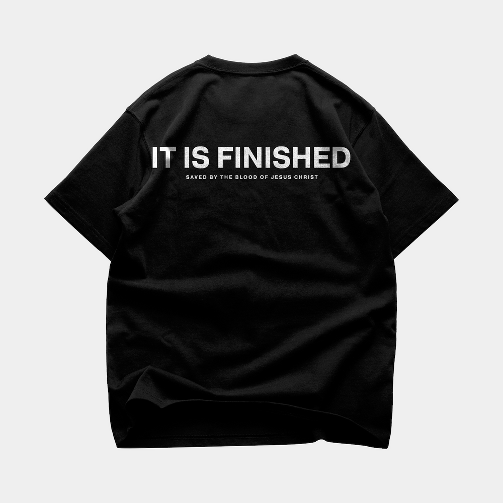 IT IS FINISHED OVERSIZE T-SHIRT IN BLACK