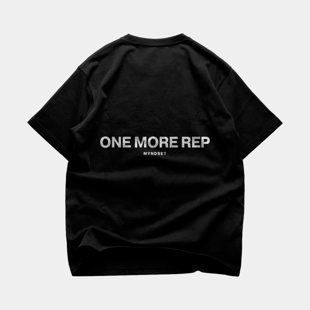 ONE MORE REP OVERSIZE T-SHIRT IN BLACK