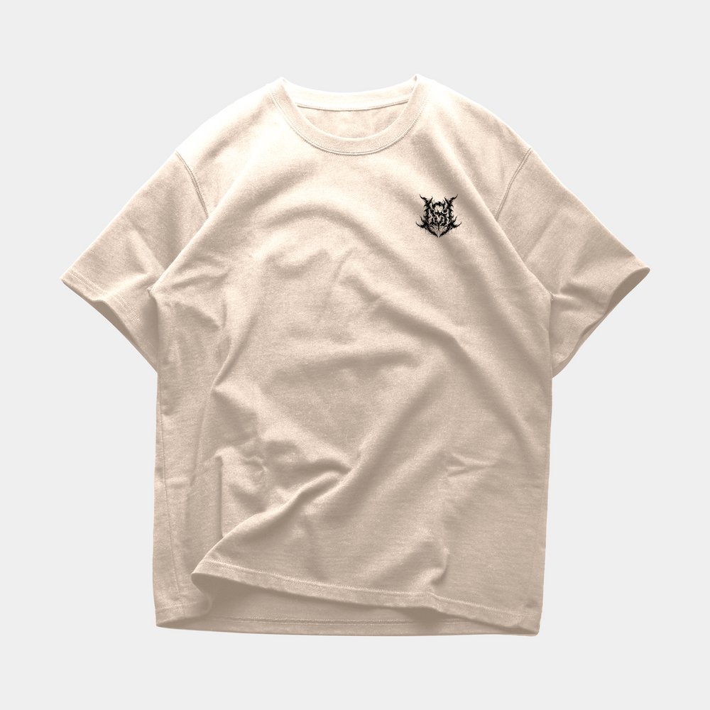 
                  
                    Load image into Gallery viewer, YIN YANG LIGHT &amp;amp; DARKNESS OVERSIZE T-SHIRT IN BEIGE
                  
                