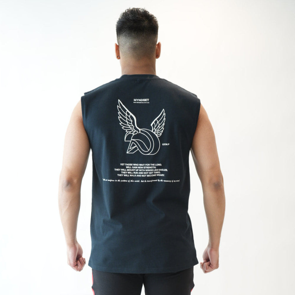 
                  
                    Load image into Gallery viewer, MYNDSET GIVES YOU WINGS MUSCLE TEE (3 COLORS)
                  
                